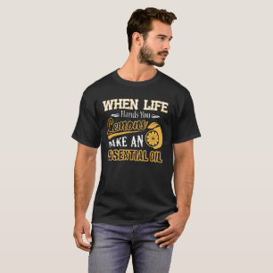 T-shirt Chemises d'huile essentielle