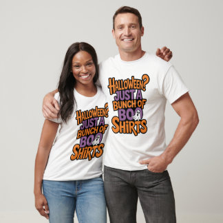 T-shirt Chemises drôles de Halloween avec fantôme pun boo
