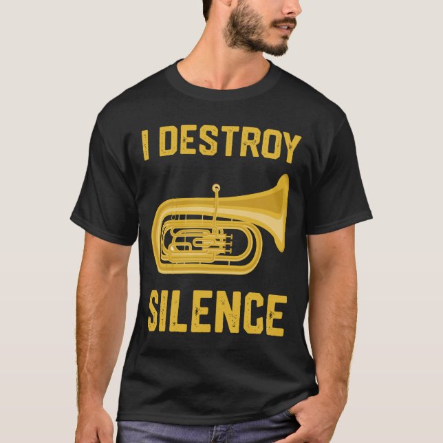 T-shirt Chemises drôles de tuba - cadeau de fanfare de (Devant)