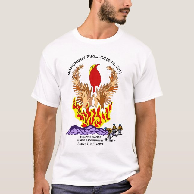 T-shirt Chemises du feu et d'inondation de monument (Devant)