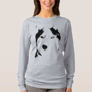 T-shirt Chemises enrouées de chien de traîneau de Malamute