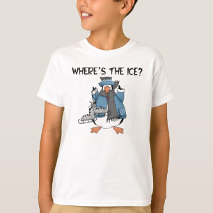 T-shirt Chemises et cadeaux de patinage sur glace Penguin