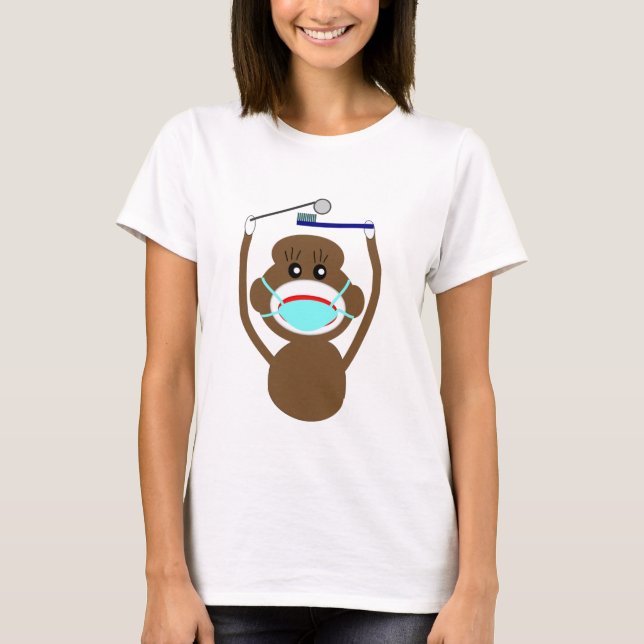 T-shirt Chemises et cadeaux de singe de chaussette de (Devant)