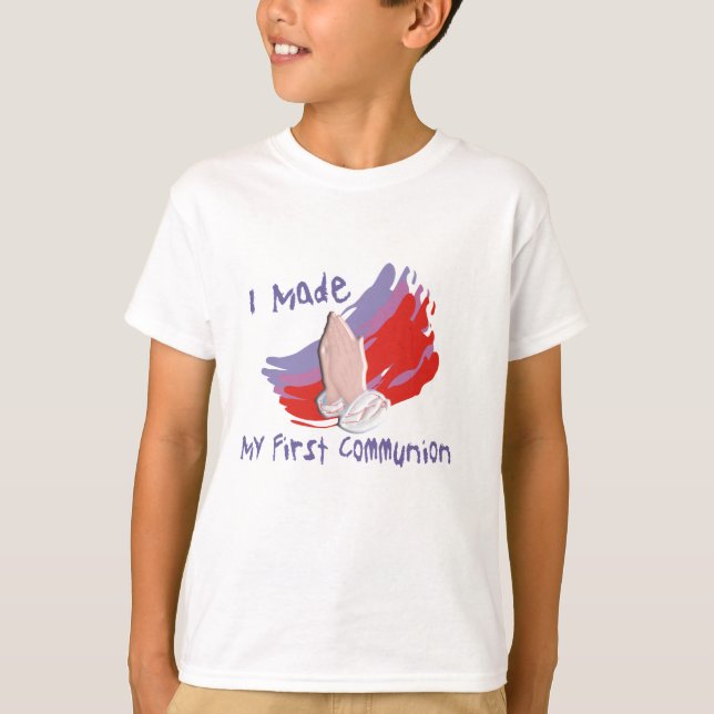 T-shirt Chemises et cadeaux pour enfants de première commu (Devant)