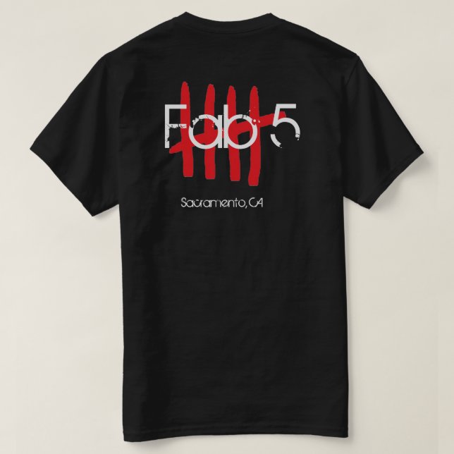 T-shirt Chemises FAB 5 (Design dos)