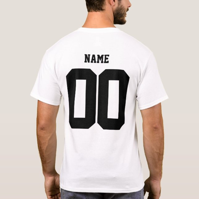T-shirt Chemises familiales personnalisées, Nom mens Chemi (Dos)