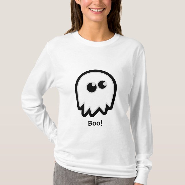 T-shirt Chemises Fantômes Halloween mignonnes (Devant)