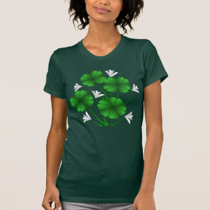 T-shirt Chemises femmes chanceuses St. Patrick's Lady's Je