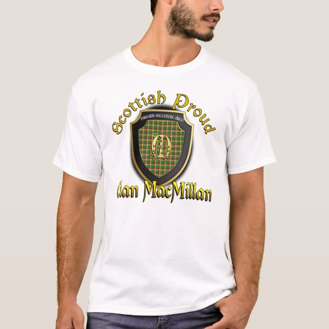T-shirt Chemises fières écossaises de MacMillan de clan (Devant)