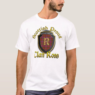 T-shirt Chemises fières écossaises de Ross de clan