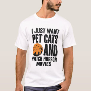 T-shirt Chemises Halloween Vintage Horreur pour Chats Dome