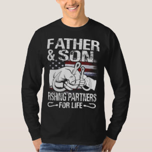 T-shirt Chemises jumelles Père et Fils Partenaires de pêch