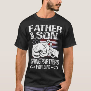 T-shirt Chemises jumelles Père et Fils Partenaires de pêch