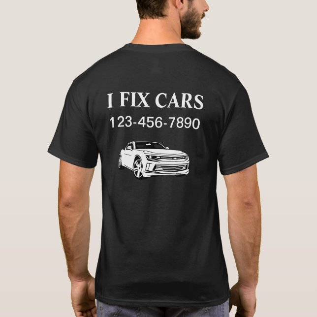 T-shirt Chemises mécaniques simples (Dos)