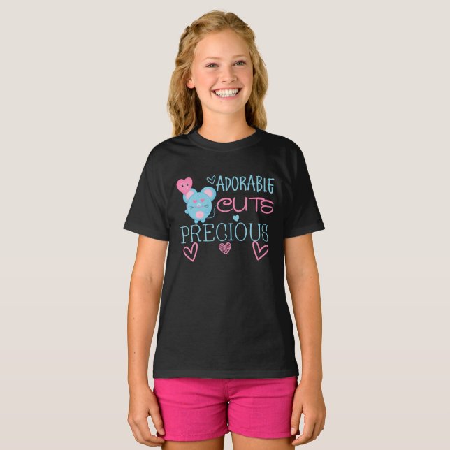 T-shirt Chemises mignonnes d'enfants (Devant entier)