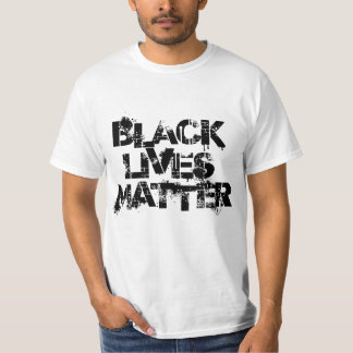 T-shirt Chemises noires de conception de matière des vies