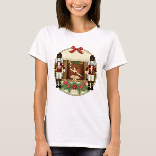 T-shirt Chemises noires de Noël Ballerina