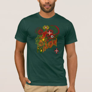 T-shirt Chemises par des tordeurs de Football Portugais