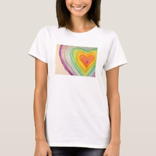 T-shirt Chemises personnalisées en forme de cœurs d'amitié