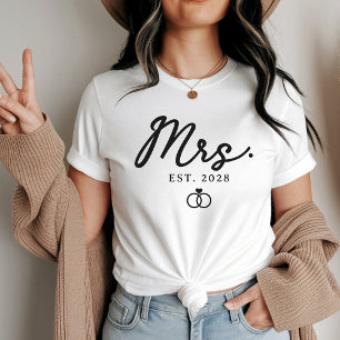 T-shirt Chemises personnalisées M. & Mme Cadeau de maria