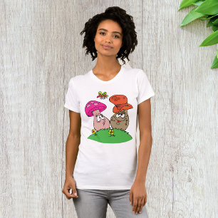 T-shirt Chemises pour femmes à champignons de dessin animé
