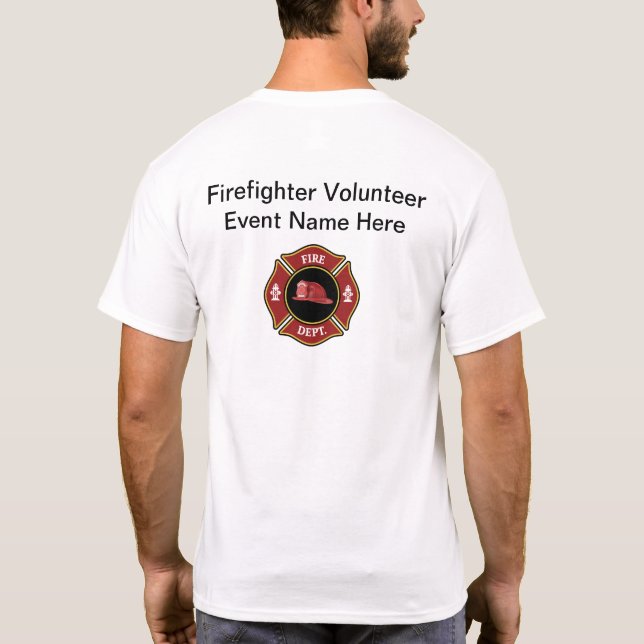 T-shirt Chemises promotionnelles de l'événement Firefighte (Dos)