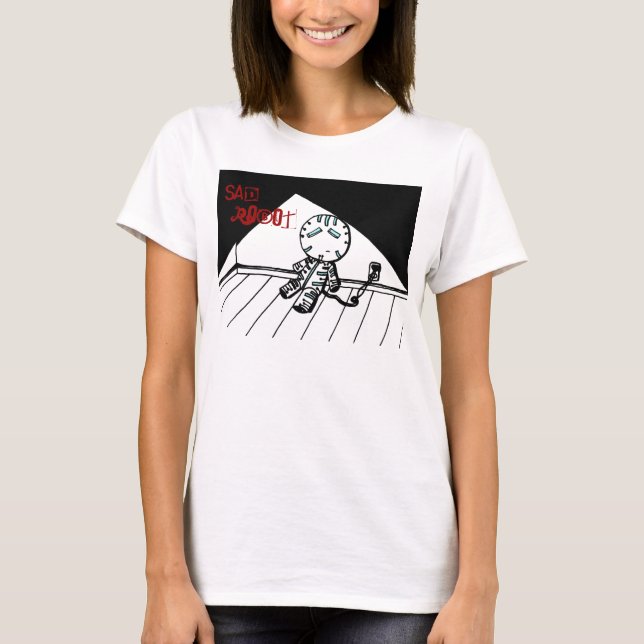 T-shirt Chemises robots tristes (Devant)