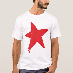 T-shirt Chemises rouges d'hommes d'étoile