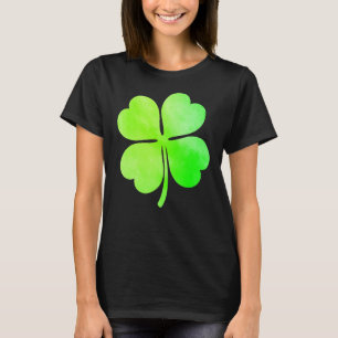 T-shirt Chemises Shamrocks irlandaises peintes en vert St