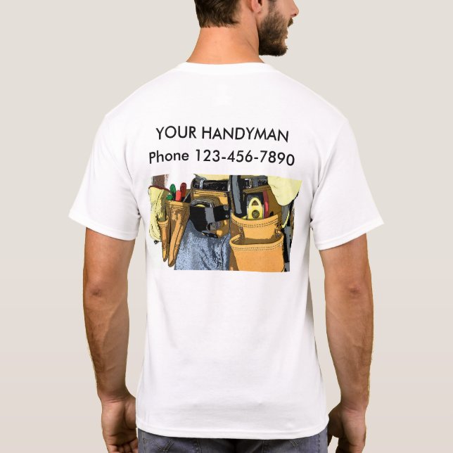 T-shirt Chemises simples de bricoleur (Dos)