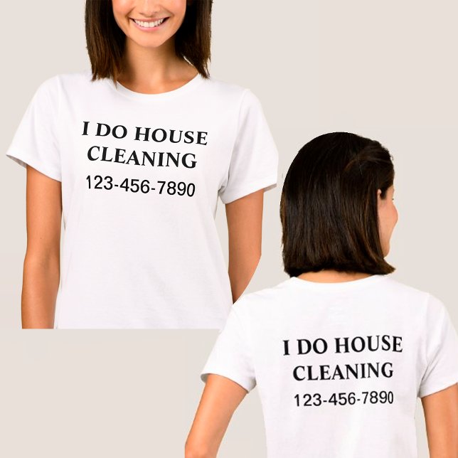 T-shirt Chemises simples de nettoyage de maison (Créateur téléchargé)
