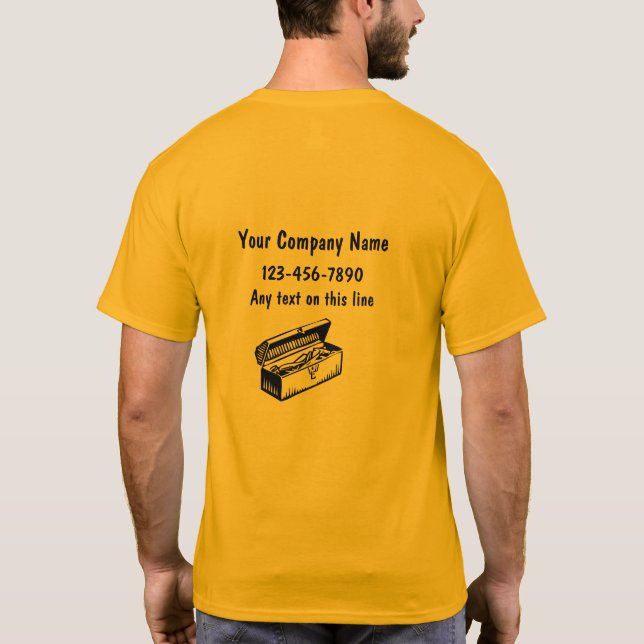 T-shirt Chemises simples pour homme de main (Dos)