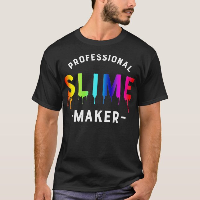 T-shirt Chemises slime pour enfants - Machine Slime profes (Devant)