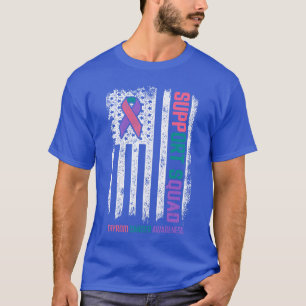 T-shirt Chemises Thyroïde Équipe de Soutien Sensibilisatio