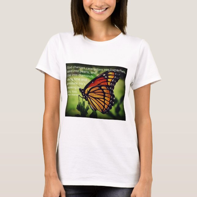 T-shirt Chenilles dans des papillons (Devant)