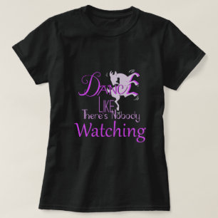 T-shirt CHÈQUE   DANSE Comme personne ne regarde (orchidée