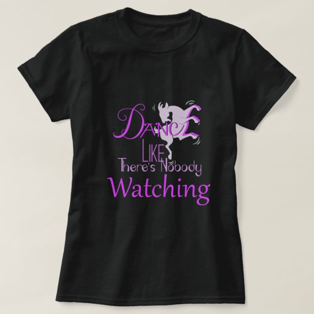 T-shirt CHÈQUE | DANSE Comme personne ne regarde (orchidée (Design devant)