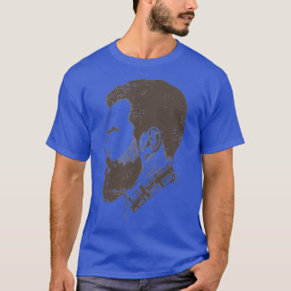 T-shirt chèque et barbe complète 2