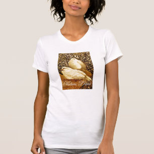 T-SHIRT CHÈQUES BLANCHES EN SÉPIE BROWN / AMOUR DE LA NATU