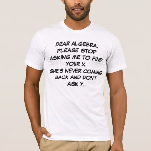 T-SHIRT CHER ALGEBRA
