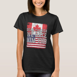 T-shirt Cher Canada Nous le détestons aussi Drapeau vintag