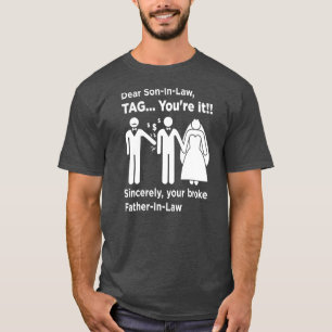 T-shirt Cher Fils En Droit Père De L'Épouse Père Mariage