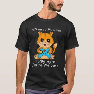 T-shirt Cher Joueur De Chat, J'Ai Suspendu Mon Jeu Pour Êt
