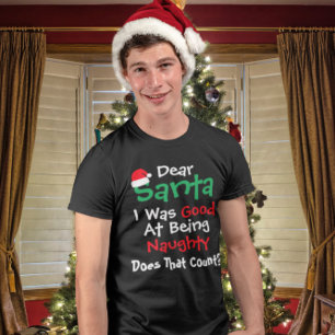 T-shirt Cher Père Noël : Bien D'Être Naughty Noël