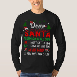 T-shirt Cher Père Noël, ça ne vous dérange pas, je vais ac