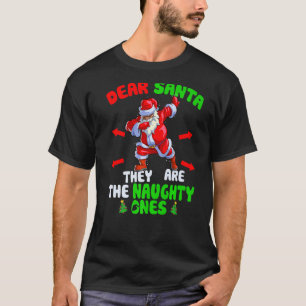 T-shirt Cher Père Noël, Ce Sont Des Vilains, Dab Père Noël