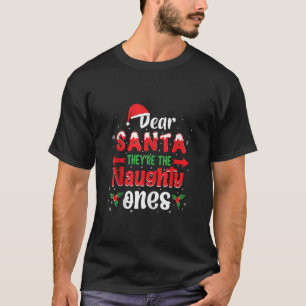 T-shirt Cher Père Noël, Ce Sont Les Mauvais Et Drôle Noël