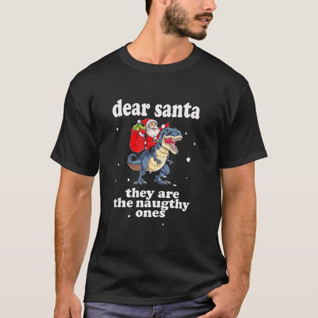 T-shirt Cher Père Noël, Ce Sont Les Nauges Drôle Chris (Devant)