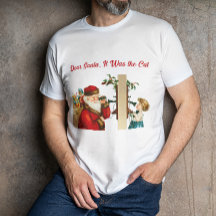 Cher Père Noël, c'était le chat Vintage drôle Noël