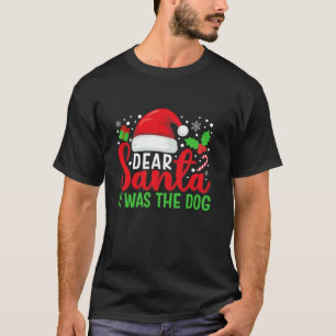 T-shirt Cher Père Noël C'Était Le Chien De Famille Corresp